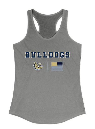 C.D. Hylton Bulldogs Team Colors Flag Women's Tank Top