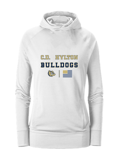 C.D. Hylton Bulldogs Spirit Flag Women's Hoodie