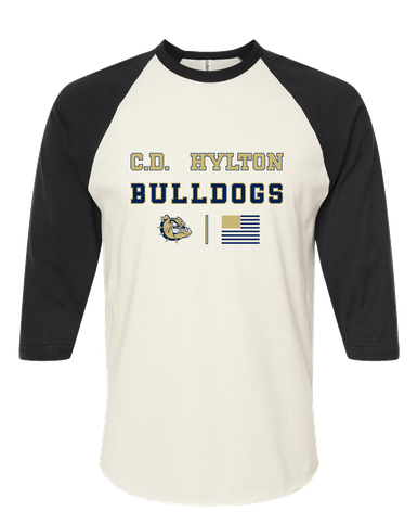 C.D. Hylton Bulldogs Spirit Flag Women's Baseball T-Shirt