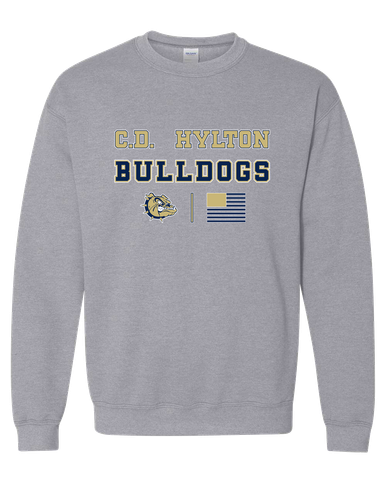 C.D. Hylton Bulldogs Spirit Flag Men's Sweatshirt