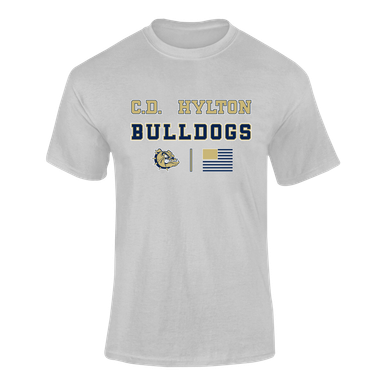 C.D. Hylton Bulldogs Spirit Flag Men's SS T-Shirt