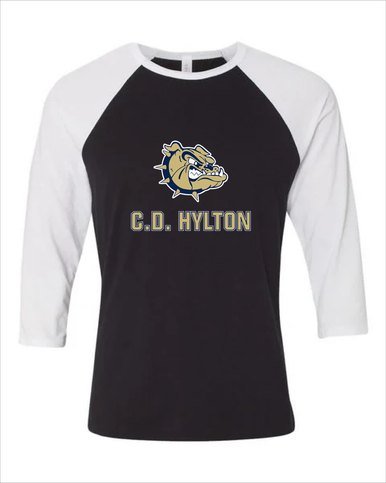 C.D. Hylton Bulldogs Mascot #2 Women's Baseball T-Shirt