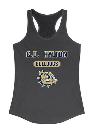 C.D. Hylton Bulldogs Mascot #3 Women's Tank Top