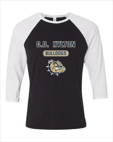 C.D. Hylton Bulldogs Mascot #3 Men's Baseball T-Shirt