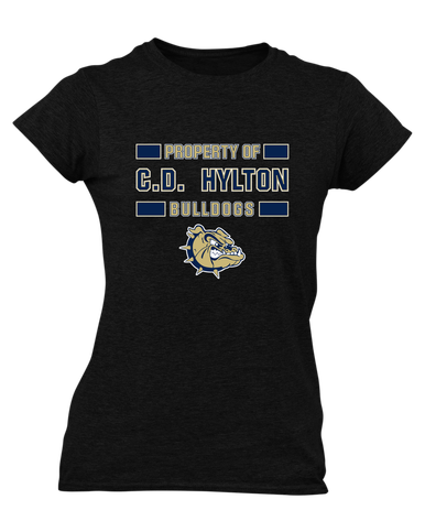 C.D. Hylton Bulldogs Property Of Women's Premium SS T-Shirt