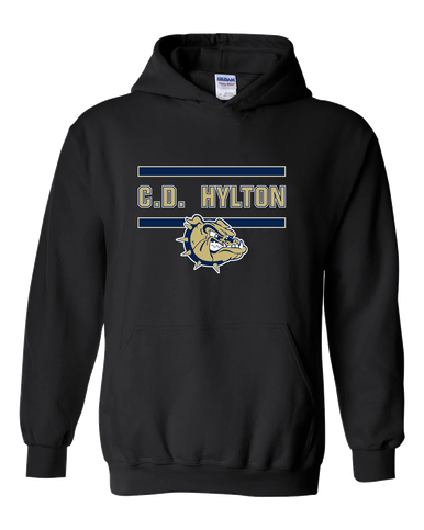 C.D. Hylton Bulldogs Mascot #4 Men's Hoodie