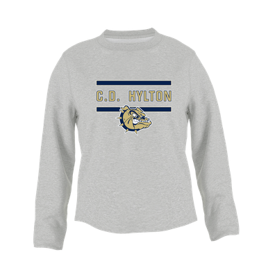 C.D. Hylton Bulldogs Mascot #4 Women's Sweatshirt