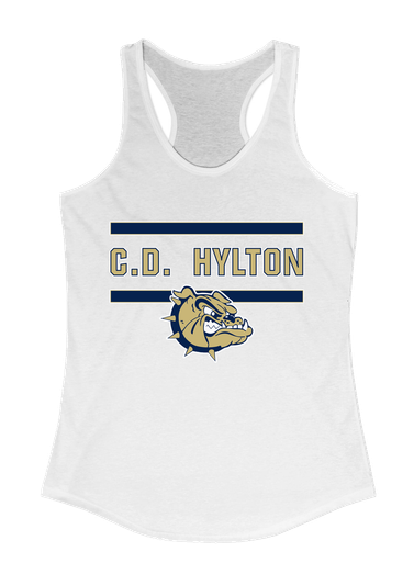 C.D. Hylton Bulldogs Mascot #4 Women's Tank Top