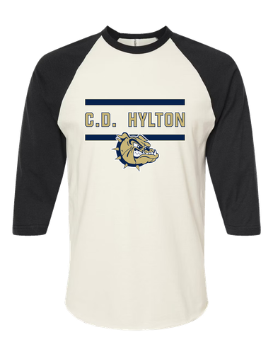 C.D. Hylton Bulldogs Mascot #4 Women's Baseball T-Shirt