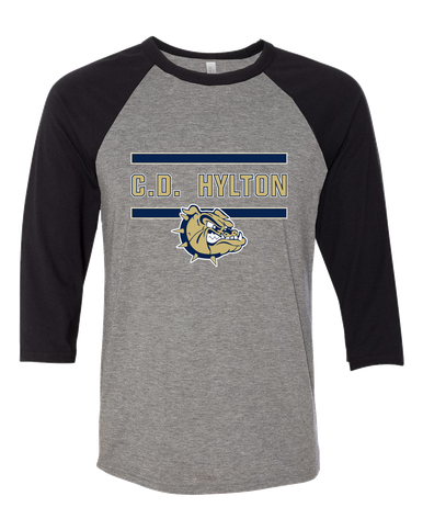 C.D. Hylton Bulldogs Mascot #4 Men's Baseball T-Shirt