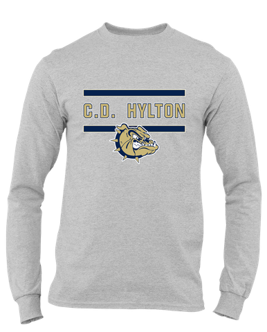 C.D. Hylton Bulldogs Mascot #4 Men's Premium LS T-Shirt