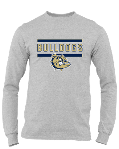 C.D. Hylton Bulldogs Mascot #5 Men's LS T-Shirt