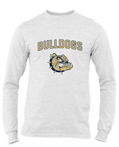 C.D. Hylton Bulldogs Mascot #6 Men's LS T-Shirt