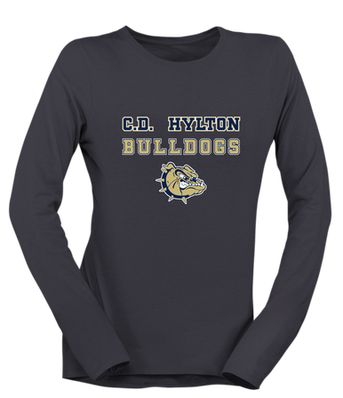 C.D. Hylton Bulldogs Spirit Women's Premium LS T-Shirt