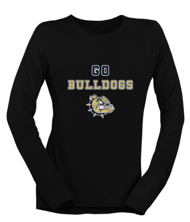 C.D. Hylton Bulldogs Go Team Women's LS T-Shirt