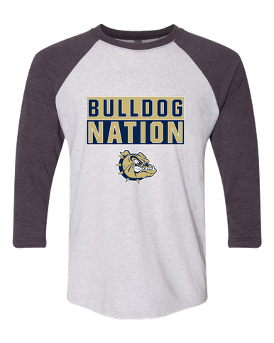 C.D. Hylton Bulldogs Nation #1 Women's Baseball T-Shirt