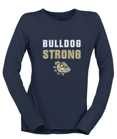 C.D. Hylton Bulldogs Strong #2 Women's LS T-Shirt