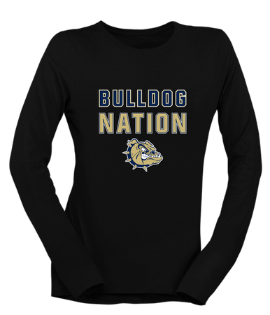 C.D. Hylton Bulldogs Nation #2 Women's LS T-Shirt