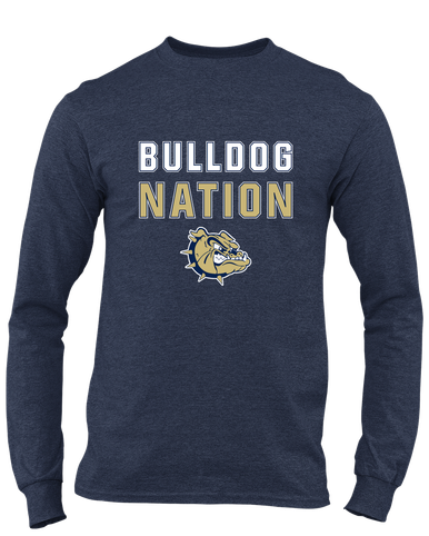 C.D. Hylton Bulldogs Nation #2 Men's LS T-Shirt