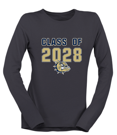 C.D. Hylton Bulldogs Class of 2028 Women's Premium LS T-Shirt