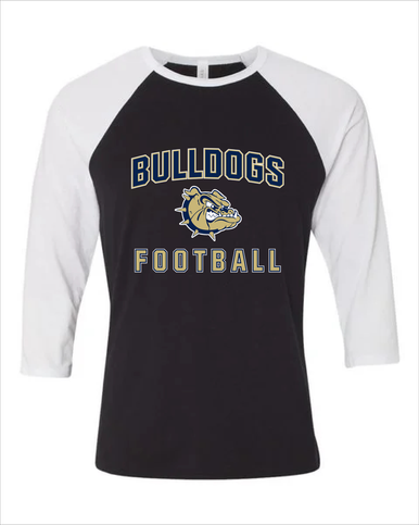 C.D. Hylton Bulldogs Football #1 Women's Baseball T-Shirt