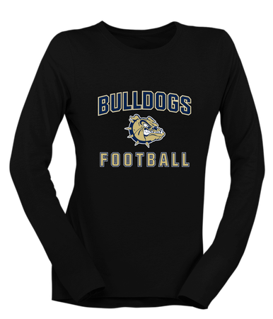 C.D. Hylton Bulldogs Football #1 Women's Premium LS T-Shirt