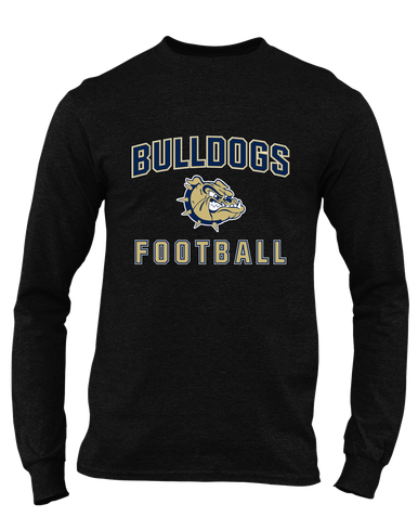 C.D. Hylton Bulldogs Football #1 Men's LS T-Shirt