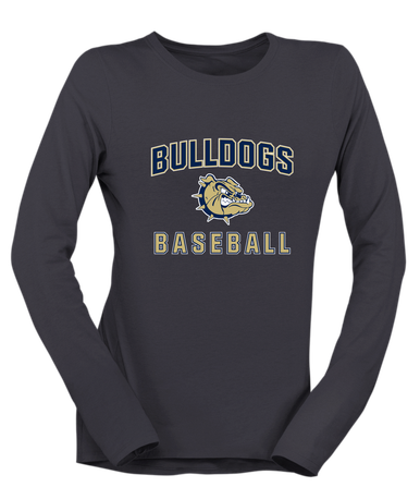 C.D. Hylton Bulldogs Baseball #1 Women's Premium LS T-Shirt