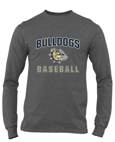 C.D. Hylton Bulldogs Baseball #1 Men's LS T-Shirt