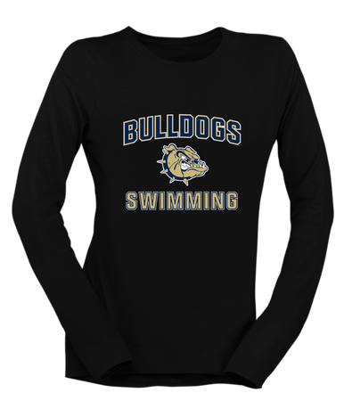 C.D. Hylton Bulldogs Swimming Women's Premium LS T-Shirt