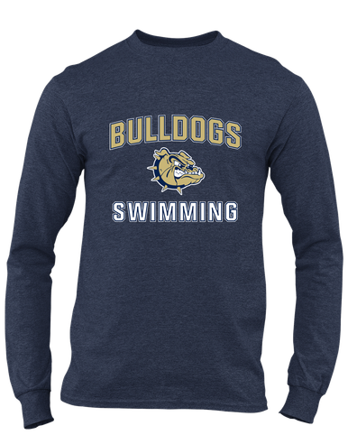 C.D. Hylton Bulldogs Swimming Men's Premium LS T-Shirt