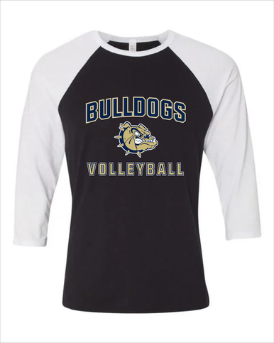 C.D. Hylton Bulldogs Volleyball Women's Baseball T-Shirt
