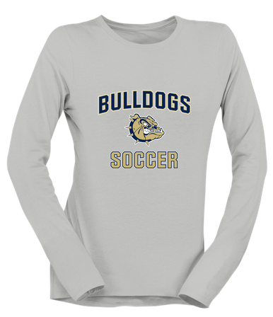 C.D. Hylton Bulldogs Soccer #1 Women's Premium LS T-Shirt