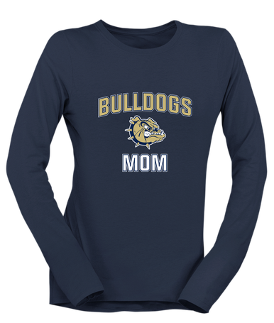 C.D. Hylton Bulldogs Mom Women's LS T-Shirt