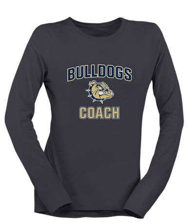 C.D. Hylton Bulldogs Coach Women's LS T-Shirt