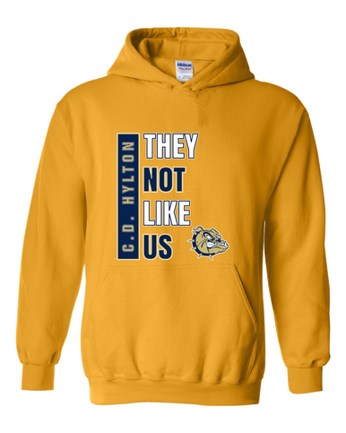 C.D. Hylton Bulldogs They Not Like Us #1 Men's Hoodie