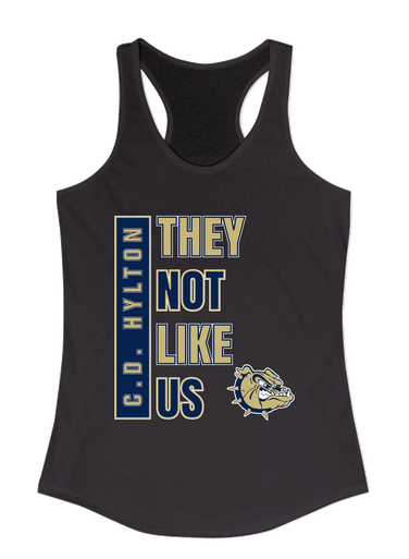 C.D. Hylton Bulldogs They Not Like Us #1 Women's Tank Top