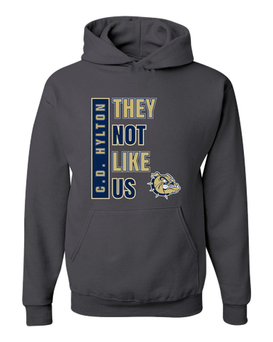 C.D. Hylton Bulldogs They Not Like Us #1 Men's Premium Hoodie