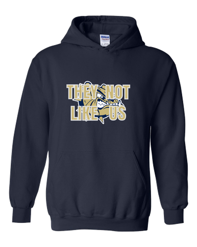 C.D. Hylton Bulldogs They Not Like Us #2 Men's Hoodie