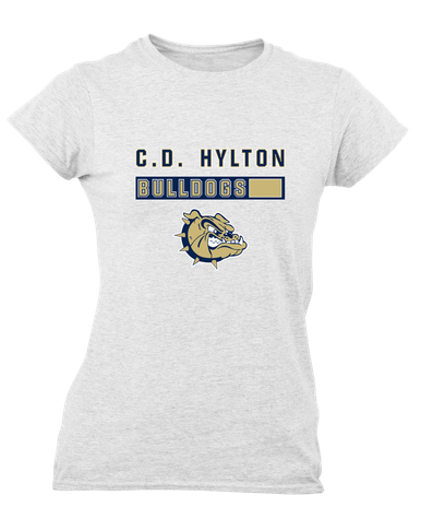 C.D. Hylton Bulldogs Mascot #7 Women's Premium SS T-Shirt