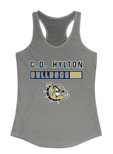 C.D. Hylton Bulldogs Mascot #7 Women's Tank Top