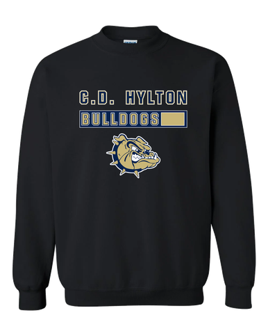 C.D. Hylton Bulldogs Mascot #7 Men's Sweatshirt