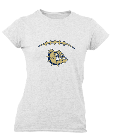C.D. Hylton Bulldogs Football #2 Women's SS T-Shirt