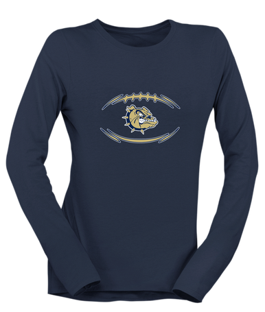 C.D. Hylton Bulldogs Football #3 Women's Premium LS T-Shirt
