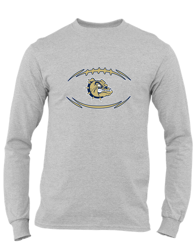C.D. Hylton Bulldogs Football #3 Men's LS T-Shirt