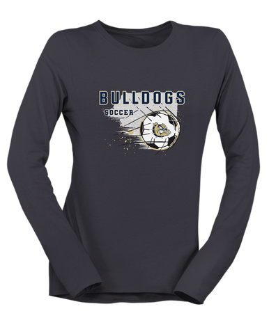C.D. Hylton Bulldogs Soccer #2 Women's Premium LS T-Shirt