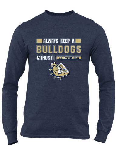 C.D. Hylton Bulldogs Mindset Men's Premium LS T-Shirt