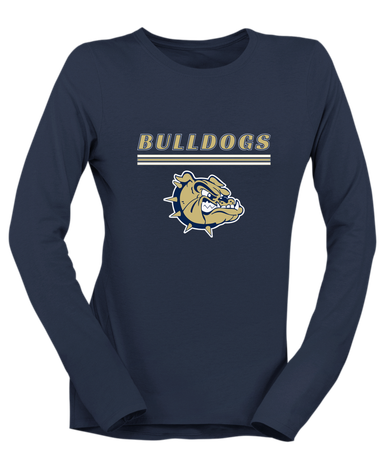 C.D. Hylton Bulldogs Mascot #8 Women's Premium LS T-Shirt