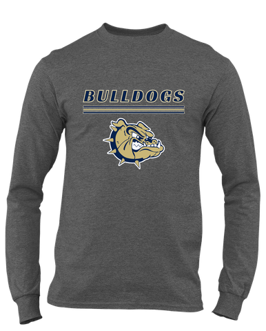C.D. Hylton Bulldogs Mascot #8 Men's LS T-Shirt