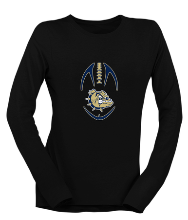 C.D. Hylton Bulldogs Football #4 Women's Premium LS T-Shirt